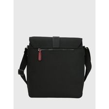 Maletín Para Hombre Poliéster Reciclado Randall Cross Negro Hush Puppies