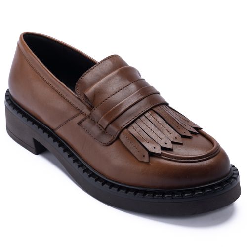 Mocasín Para Mujer Cuero Willow Marrón Hush Puppies