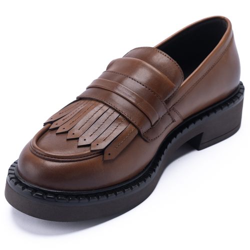 Mocasín Para Mujer Cuero Willow Marrón Hush Puppies