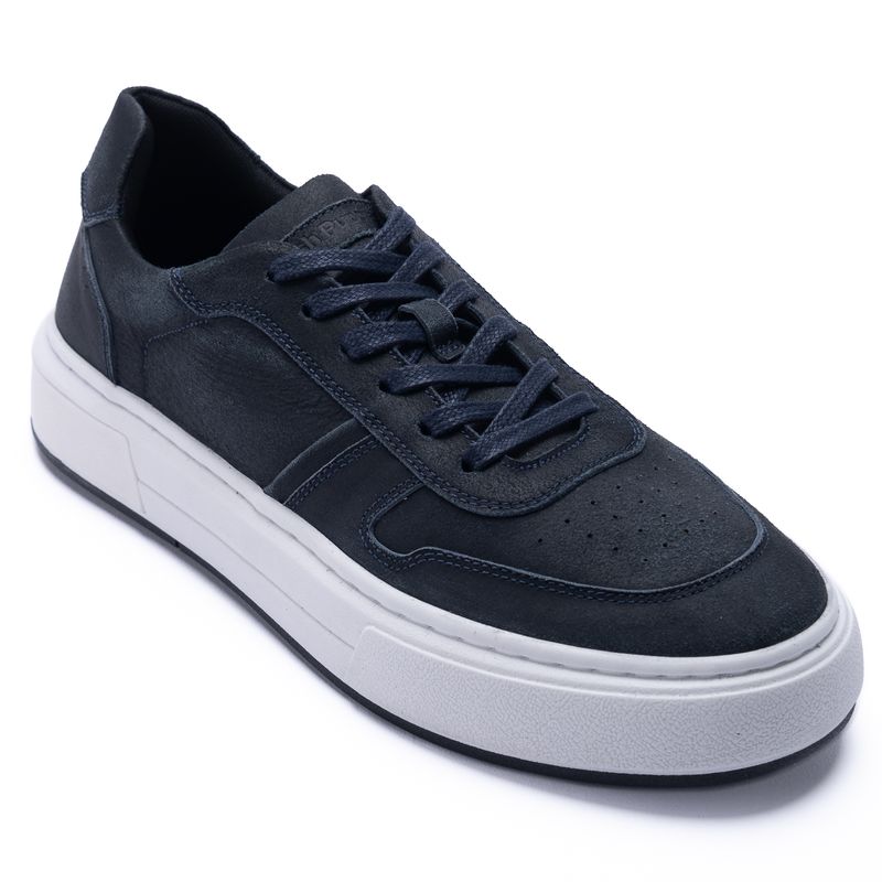 Zapatilla-Para-Hombre-Cuero-Rodrigo-Azul-Hush-Puppies