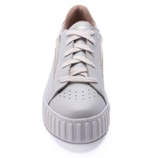 Zapatilla Para Mujer Cuero Valeria Gris Hush Puppies