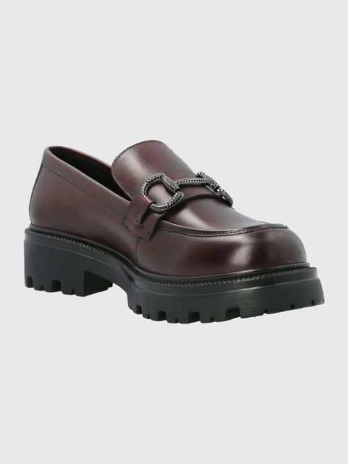 Mocasín Para Mujer Cuero Blake Burgundy Hush Puppies