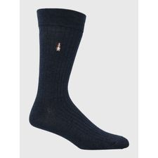 Medias Para Hombre Algodón/Elastano Cuff Dogembro Azul Oscuro Hush Puppies