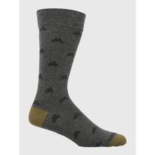 Medias Para Hombre Algodón/Elastano Cuff Bikes Gris Oscuro Hush Puppies