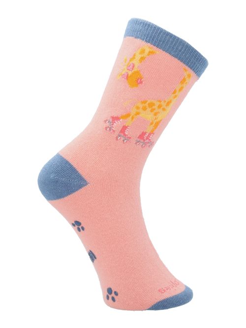 Medias Para Niña Algodón/Elastano Fun Giraffe Rosado Hush Puppies