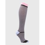 Medias-Para-Mujer-Algodon-Elastano-Kh-ST-Lines-Gris-Oscuro-Hush-Puppies