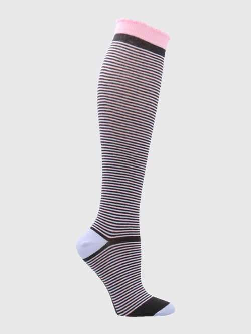 Medias Para Mujer Algodón/Elastano Kh ST Lines Gris Oscuro Hush Puppies