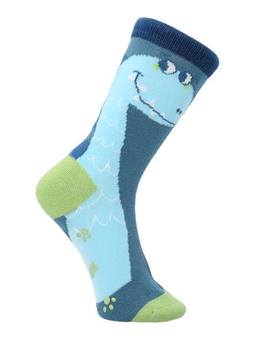 Medias Para Niño Algodón/Elastano Big Dino Azul Hush Puppies