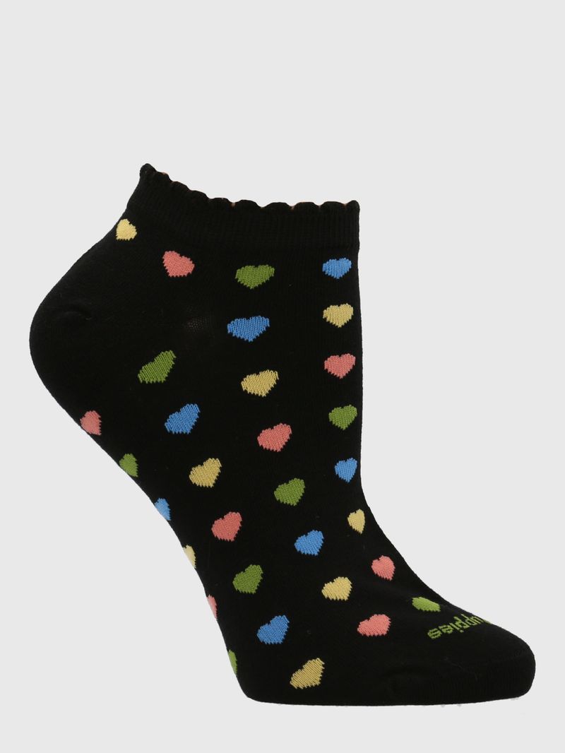 Medias-Para-Mujer-Algodon-Elastano-Ped-ST-Hearty-Negro-Hush-Puppies