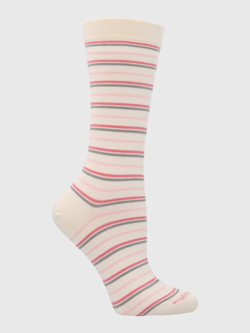 Medias-Para-Mujer-Algodon-Elastano-Cuff-Lines-Crema-Hush-Puppies
