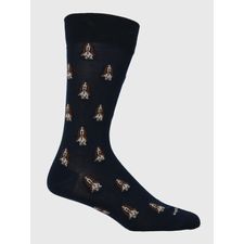 Medias Para Hombre Algodón/Elastano Dogs Azul Oscuro Hush Puppies