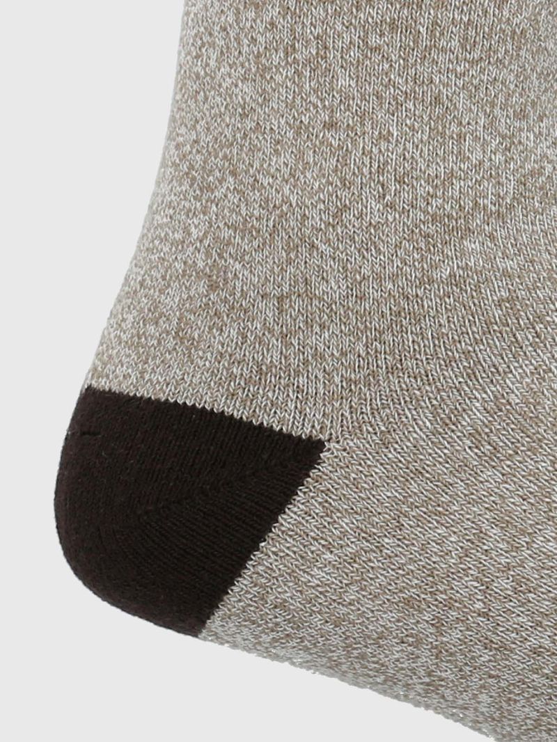 Medias-Para-Hombre-Algodon-Elastano-Heavy-Hike-Cafe-Claro-Hush-Puppies