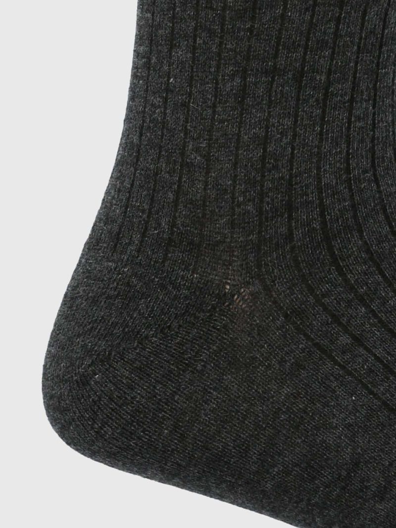 Medias-Para-Hombre-Algodon-Elastano-Cuff-Dogembro-Gris-Oscuro-Hush-Puppies