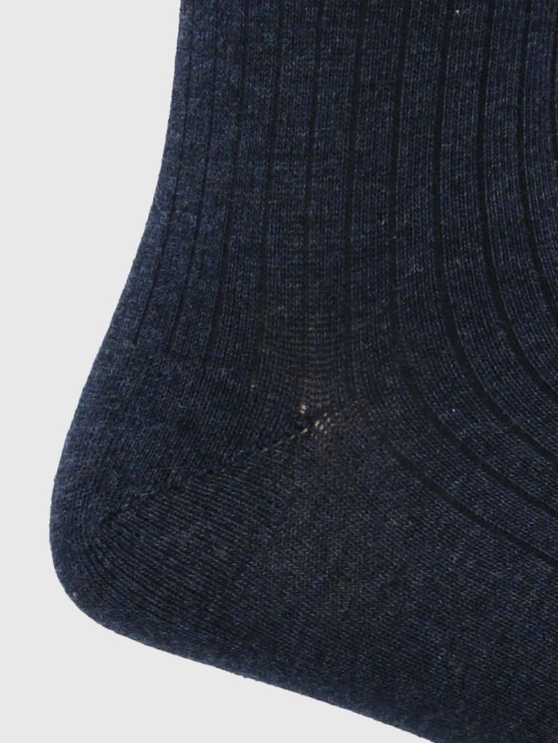 Medias-Para-Hombre-Algodon-Elastano-Cuff-Dogembro-Azul-Oscuro-Hush-Puppies