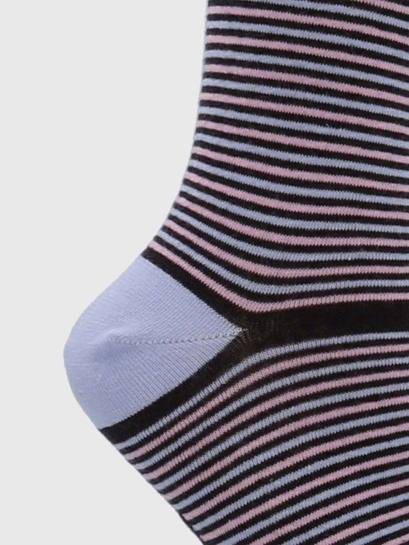 Medias-Para-Mujer-Algodon-Elastano-Kh-ST-Lines-Gris-Oscuro-Hush-Puppies