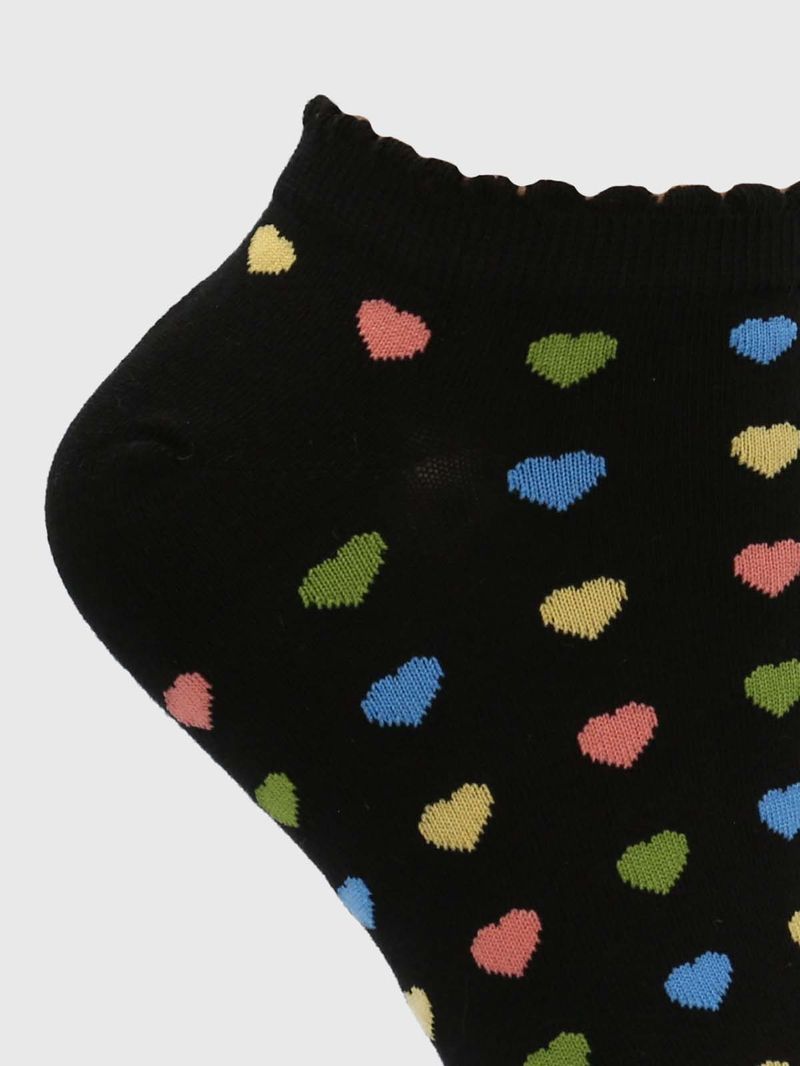 Medias-Para-Mujer-Algodon-Elastano-Ped-ST-Hearty-Negro-Hush-Puppies