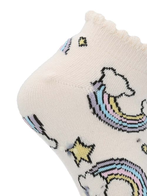 Medias Para Niña Algodón/Elastano Ped ST Clouds Crema Hush Puppies