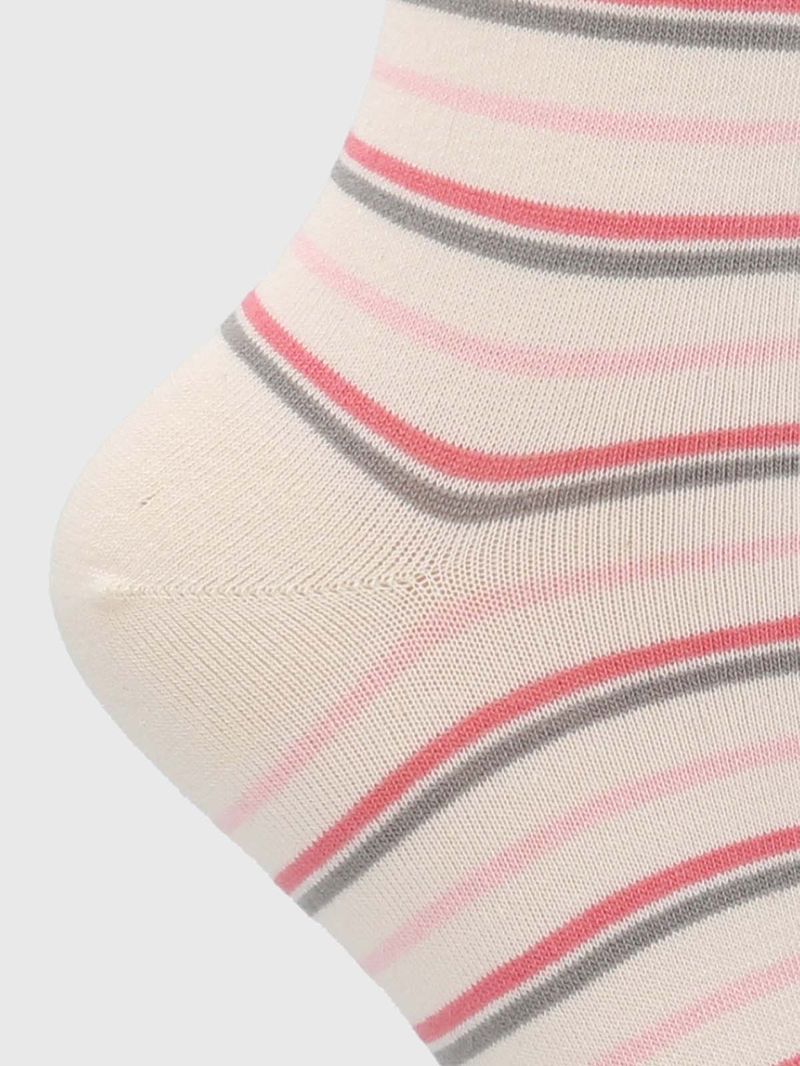 Medias-Para-Mujer-Algodon-Elastano-Cuff-Lines-Crema-Hush-Puppies