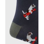 Medias-Para-Hombre-Algodon-Elastano-Cuff-Skatedog-Azul-Hush-Puppies