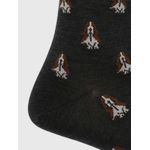 Medias-Para-Hombre-Algodon-Elastano-Dogs-Gris-Oscuro-Hush-Puppies