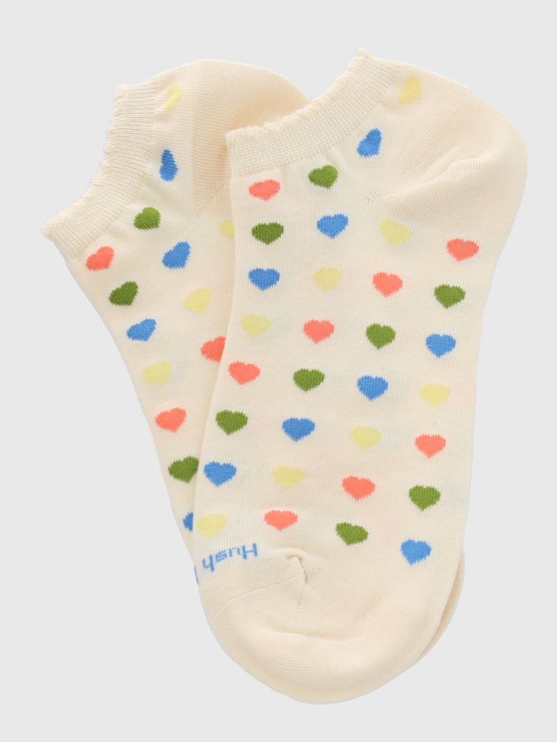 Medias-Para-Mujer-Algodon-Elastano-Ped-ST-Hearty-Crema-Hush-Puppies