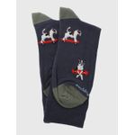 Medias-Para-Hombre-Algodon-Elastano-Cuff-Skatedog-Azul-Hush-Puppies