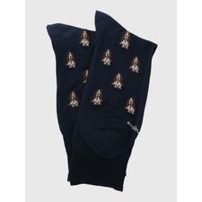 Medias Para Hombre Algodón/Elastano Dogs Azul Oscuro Hush Puppies