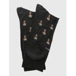 Medias-Para-Hombre-Algodon-Elastano-Dogs-Gris-Oscuro-Hush-Puppies