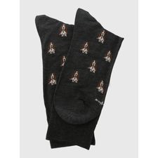 Medias Para Hombre Algodón/Elastano Dogs Gris Oscuro Hush Puppies