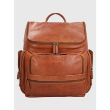 Mochila Para Hombre Cuero Om Matthew Back Café Hush Puppies