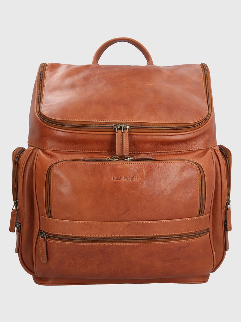 Mochila-Para-Hombre-Cuero-Om-Matthew-Back-Cafe-Hush-Puppies