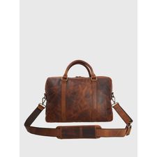 Maletín Para Hombre Cuero TH Mahoney Café Hush Puppies