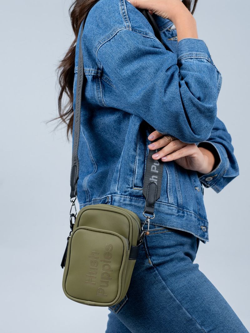 Cartera-Para-Mujer-Sintetico-I25Of-Hannah-Cross-Verde-Hush-Puppies