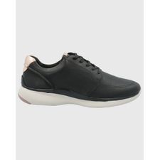 Zapatilla Para Mujer Cuero Goss Negro Hush Puppies