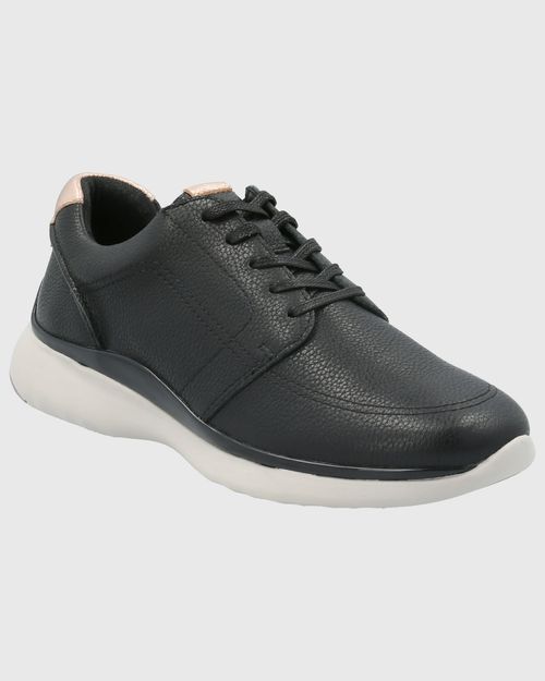 Zapatilla Para Mujer Cuero Goss Negro Hush Puppies