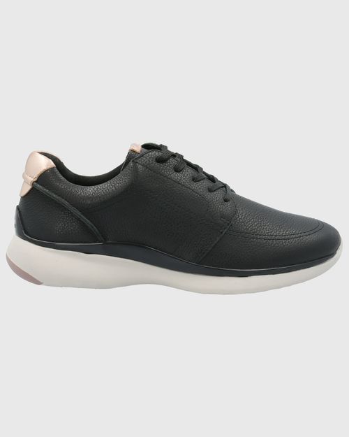 Zapatilla Para Mujer Cuero Goss Negro Hush Puppies
