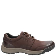 Zapato Para Hombre Cuero Duran Chocolate Hush Puppies