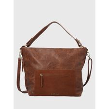 Cartera Para Mujer Sintetico/Cuero Laryn Hobo Marrón Hush Puppies