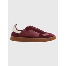 Zapatilla Para Mujer Cuero Dallas Burgundy Hush Puppies