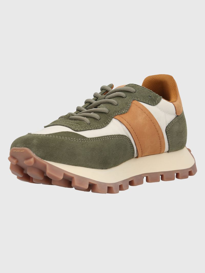 Zapatilla-Para-Mujer-Cuero-Janet-Verde-Militar-Hush-Puppies