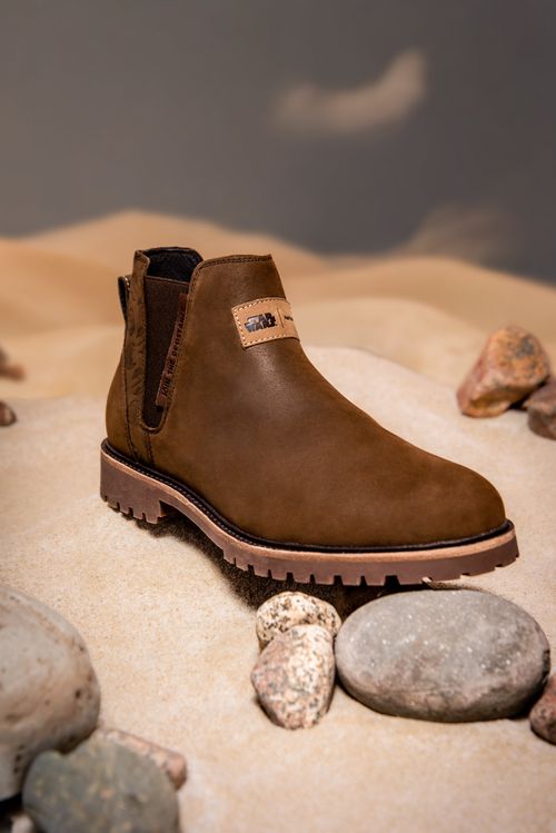 Botines Para Hombre Cuero Jedi-M Café Hush Puppies