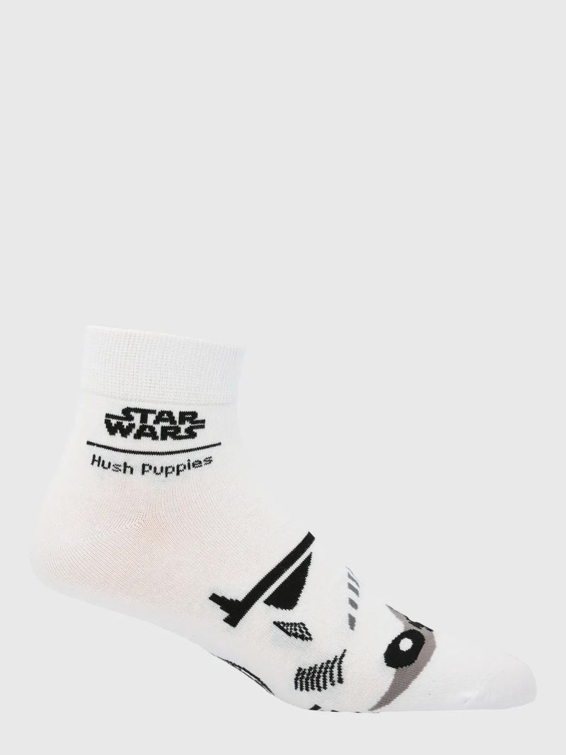 Medias-Para-Hombre-SW-Ped-Stormtroopr-Blanco-Hush-Puppies