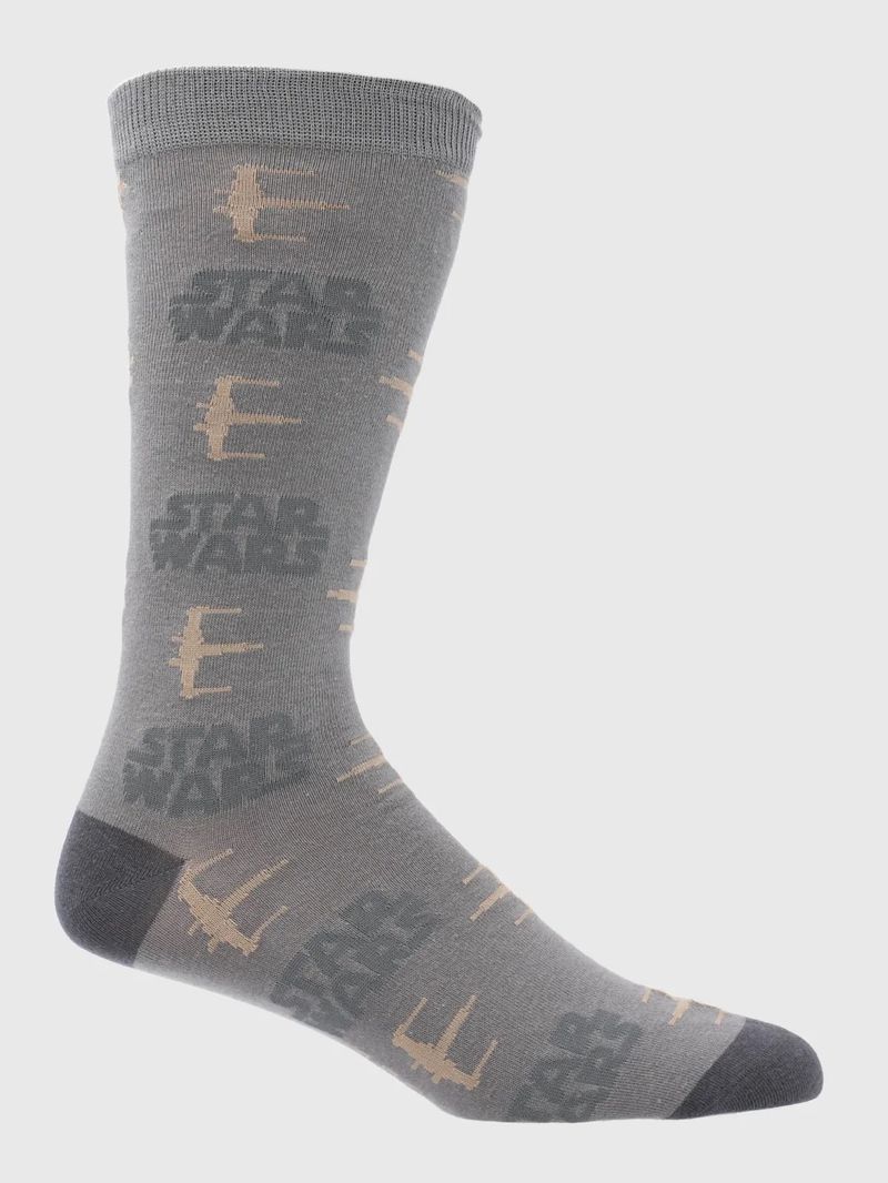Medias-Para-Hombre-SW-Rebel-Xwing-Gris-Hush-Puppies