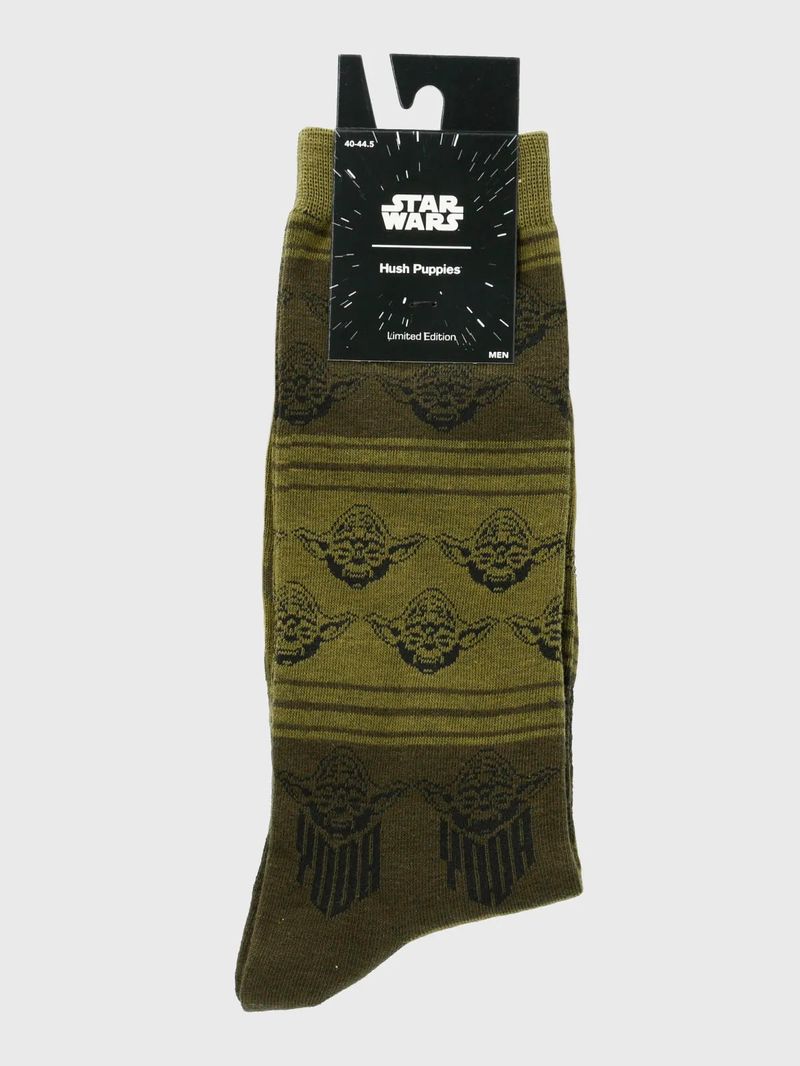 Medias-Para-Hombre-SW-Yoda-Verde-Hush-Puppies