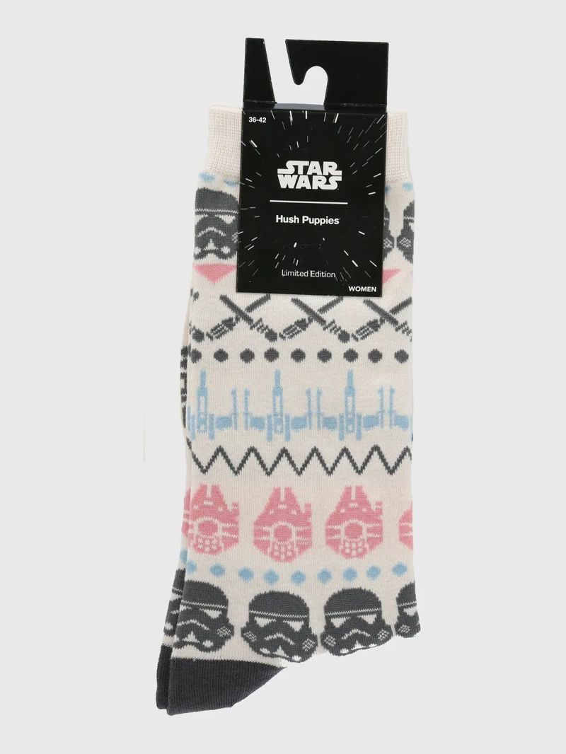 Medias-Para-Mujer-SW-All-Star-Wars-Beige-Hush-Puppies