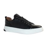 Zapatillas-Para-Hombre-Cuero-Chicago-Negro-Hush-Puppies