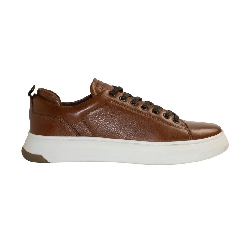 Zapatillas-Para-Hombre-Cuero-Chicago-Marron-Hush-Puppies
