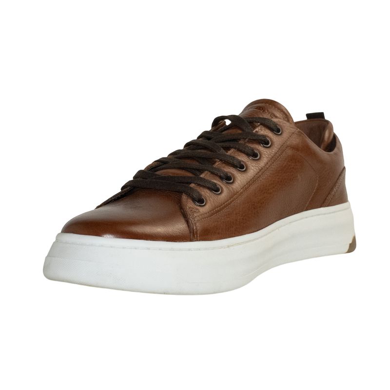 Zapatillas-Para-Hombre-Cuero-Chicago-Marron-Hush-Puppies