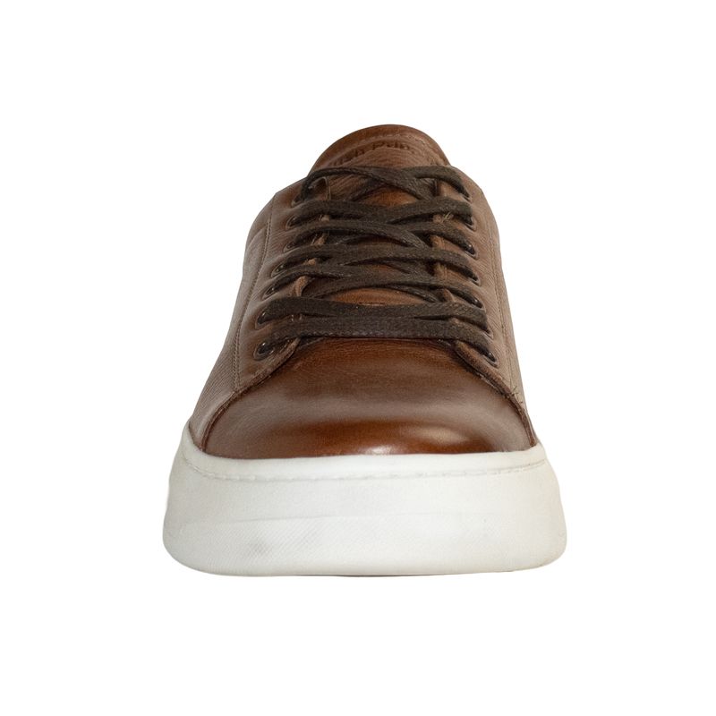Zapatillas-Para-Hombre-Cuero-Chicago-Marron-Hush-Puppies