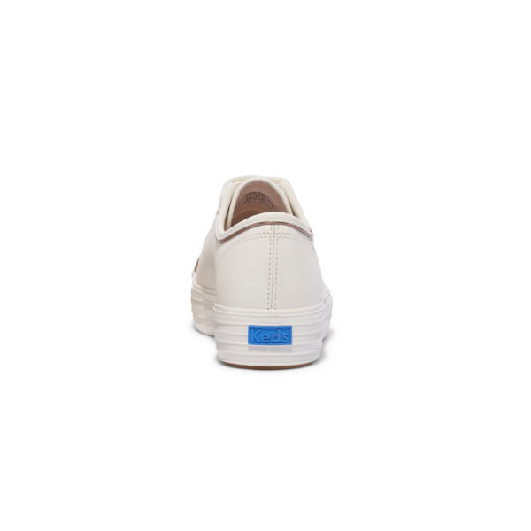 Zapatilla-Para-Mujer-Cuero-Triple-Kick-Leather-Piping-Blanco-Keds